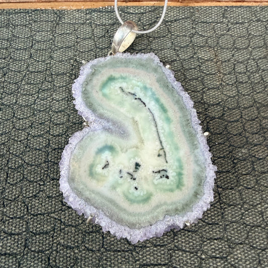 Sale - 3.2” Statement Amethyst Sterling Silver (18”)