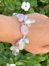 Load image into Gallery viewer, B0357 Sterling Rose Quartz Bracelet (6.5”-7.25”)
