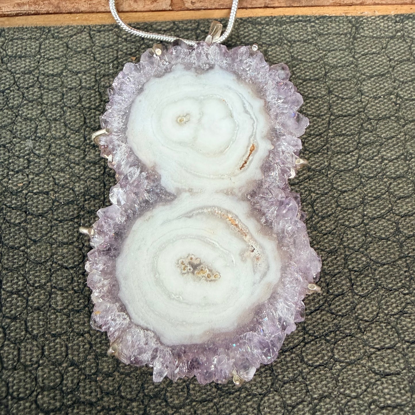Sale - 3.5” Statement Amethyst Sterling Silver (18”)