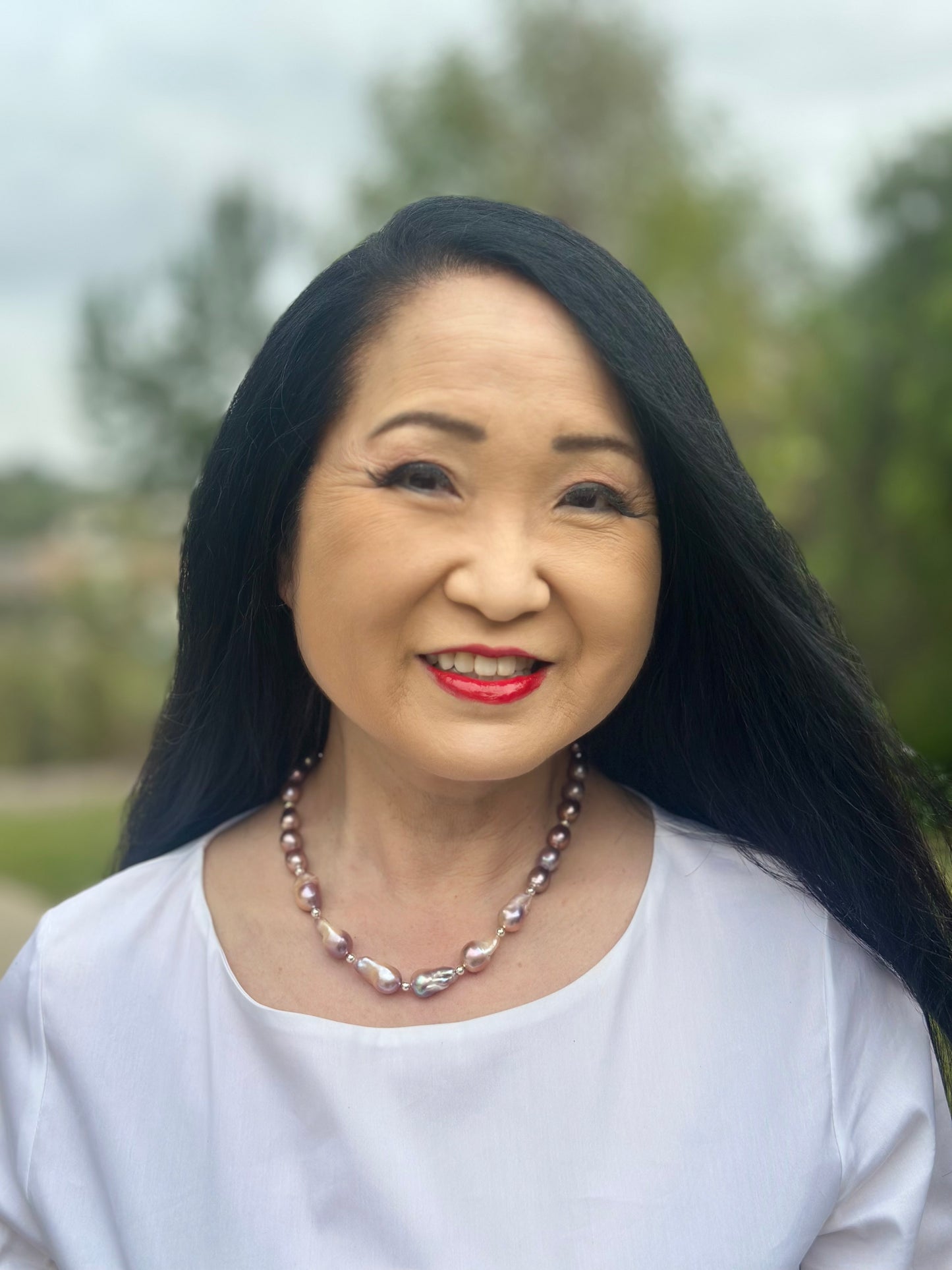 Baroque Pearl Sterling Necklace (18”-20”)